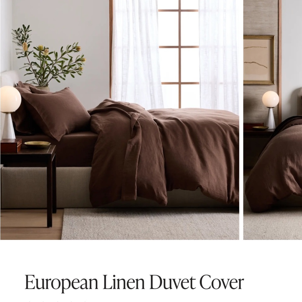 Quince European Linen Duvet Cover